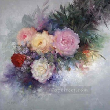 fl022E flowers Oil Paintings
